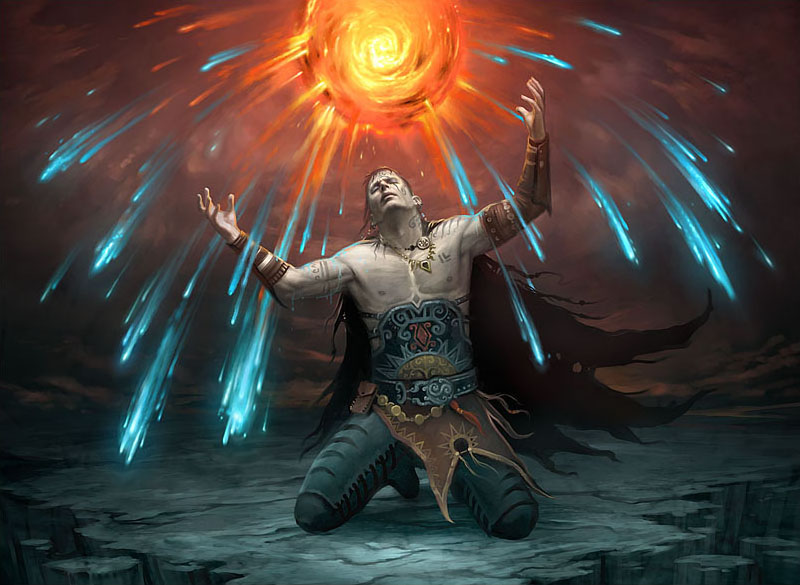 An image from the game magic the gathering, the "Mana Leak" card.